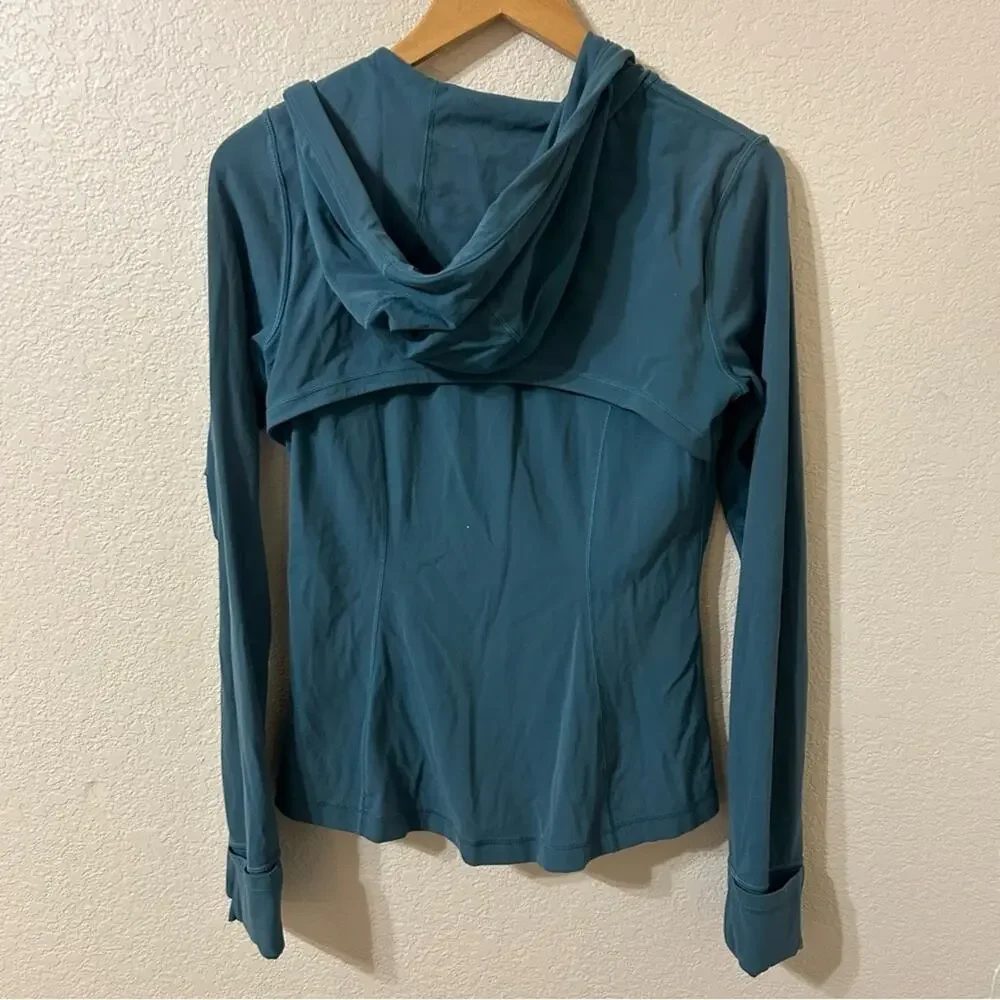 Lululemon Hooded Define Jacket Nulu Desert Teal - Size 8